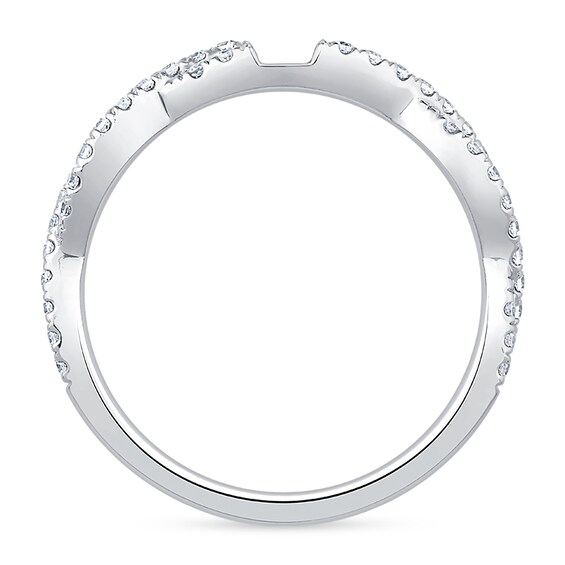 1/3 CT. T.w. Diamond Twist Shank Semi Mount in 14K White Gold