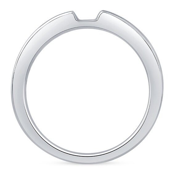 3/8 CT. T.w. Diamond Channel-Set Shank Semi Mount in 14K White Gold