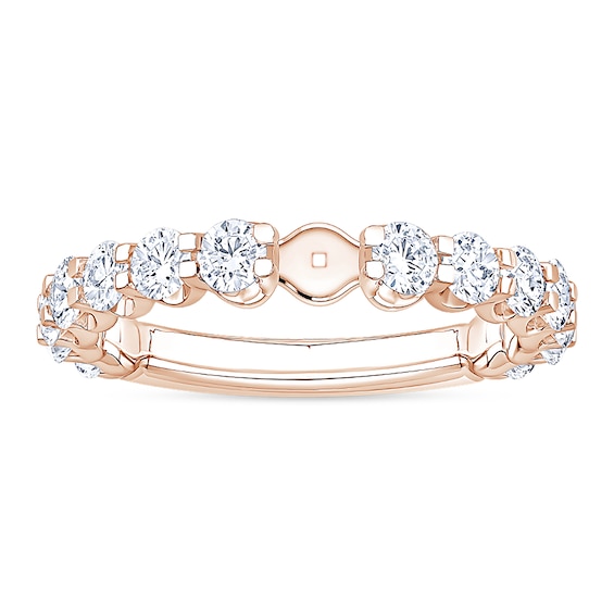1-1/2 CT. T.w. Certified Lab-Grown Diamond Semi Mount in 14K Rose Gold (F/Vs2)