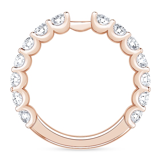 1-1/2 CT. T.w. Certified Lab-Grown Diamond Semi Mount in 14K Rose Gold (F/Vs2)