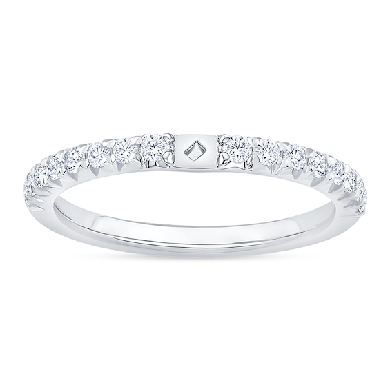 1/3 CT. T.w. Diamond Semi Mount in 14K White Gold