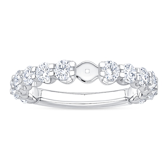 1-1/2 CT. T.w. Certified Lab-Grown Diamond Semi Mount in 14K White Gold (F/Vs2)