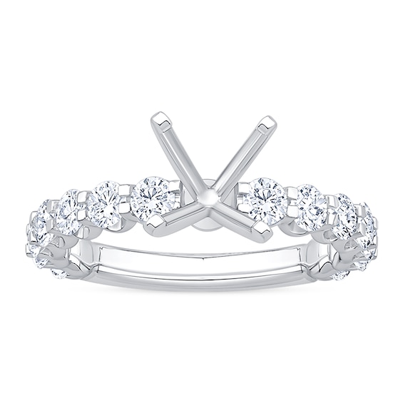 1-1/2 CT. T.w. Certified Lab-Grown Diamond Semi Mount in 14K White Gold (F/Vs2)