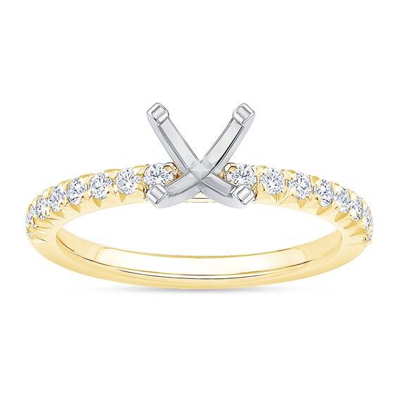 1/3 CT. T.w. Diamond Semi Mount in 14K Gold