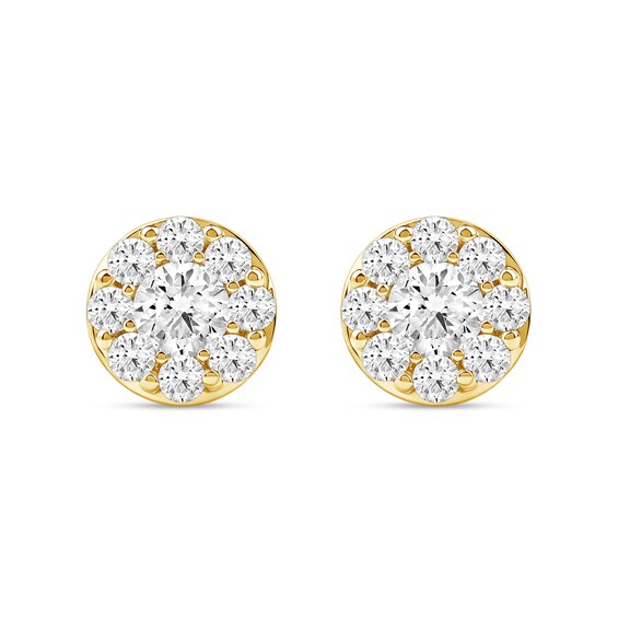 1 CT. T.w. Certified Lab-Grown Multi-Diamond Stud Earrings in 14K Gold (F/Si2)