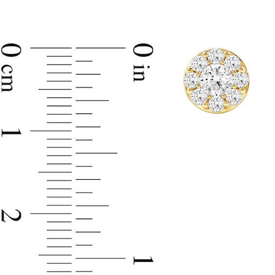 1 CT. T.w. Certified Lab-Grown Multi-Diamond Stud Earrings in 14K Gold (F/Si2)
