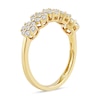 Thumbnail Image 2 of 1/2 CT. T.W. Multi-Diamond Five Flower Cluster Ring in 10K Gold