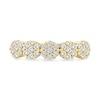 Thumbnail Image 3 of 1/2 CT. T.W. Multi-Diamond Five Flower Cluster Ring in 10K Gold
