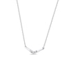 Thumbnail Image 2 of Diamond Accent Chevron Necklace in 10K White Gold