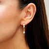 Thumbnail Image 2 of 1/2 CT. T.W. Pear-Shaped Certified Lab-Grown Diamond Solitaire Drop Earrings in 14K Gold (F/SI2)