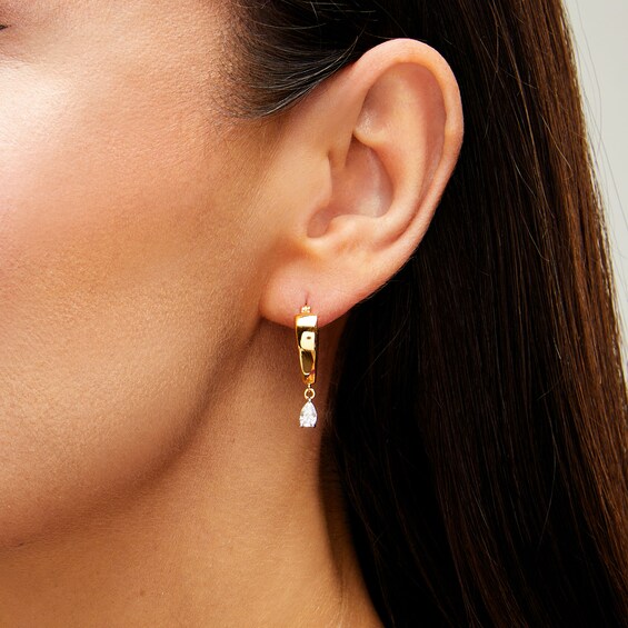 1/2 CT. T.w. Pear-Shaped Certified Lab-Grown Diamond Solitaire Drop Earrings in 14K Gold (F/Si2)