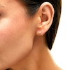 Thumbnail Image 2 of 1/3 CT. T.W. Certified Lab-Grown Diamond Bezel-Set Solitaire Stud Earrings in 14K Gold (F/SI2)