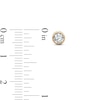 Thumbnail Image 3 of 1/3 CT. T.W. Certified Lab-Grown Diamond Bezel-Set Solitaire Stud Earrings in 14K Gold (F/SI2)