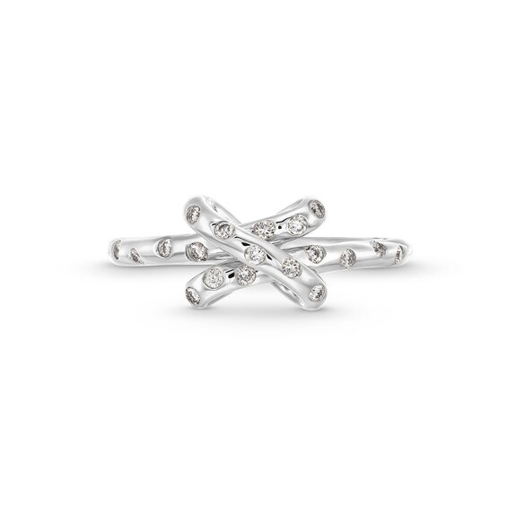 1/5 CT. T.w. Certified Lab-Grown Diamond Bubbles Knot Ring in 10K White Gold (F/Si2)