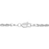 Thumbnail Image 2 of 1.8mm Diamond-Cut Round Rope Chain Necklace in Hollow 14K White Gold - 16”