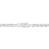 Thumbnail Image 3 of 2.75mm Diamond-Cut Round Rope Chain Necklace in Hollow 14K White Gold - 18”