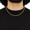 Thumbnail Image 2 of 2.9mm Diamond-Cut Round Rope Chain Necklace in Hollow 14K Gold - 20”