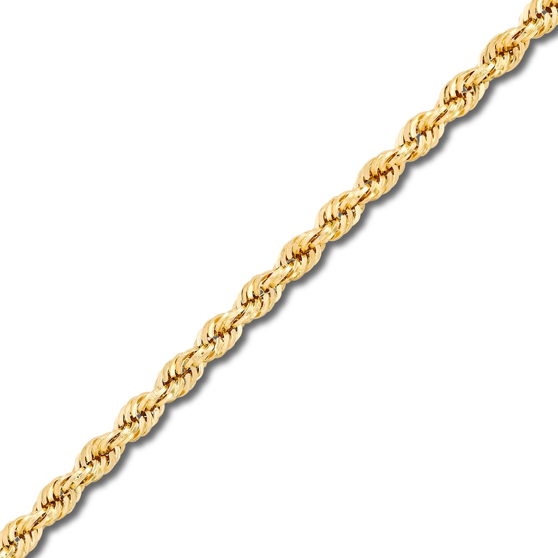 Main Image 3 of 2.9mm Diamond-Cut Round Rope Chain Necklace in Hollow 14K Gold - 20”