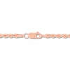Thumbnail Image 3 of 2.75mm Diamond-Cut Round Rope Chain Necklace in Hollow 14K Rose Gold - 18”