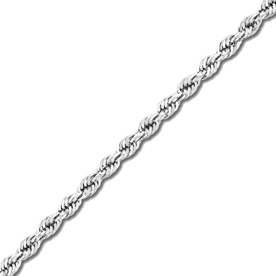 2.9mm Diamond-Cut Round Rope Chain Necklace in Hollow 14K Gold