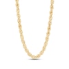Thumbnail Image 1 of 3.75mm Diamond-Cut Round Rope Chain Necklace in Hollow 14K Gold - 26”