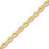 Thumbnail Image 3 of 3.75mm Diamond-Cut Round Rope Chain Necklace in Hollow 14K Gold - 26”