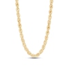 Thumbnail Image 1 of 3.75mm Diamond-Cut Round Rope Chain Necklace in Hollow 14K Gold - 22”