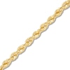 Thumbnail Image 2 of 3.75mm Diamond-Cut Round Rope Chain Necklace in Hollow 14K Gold - 22”