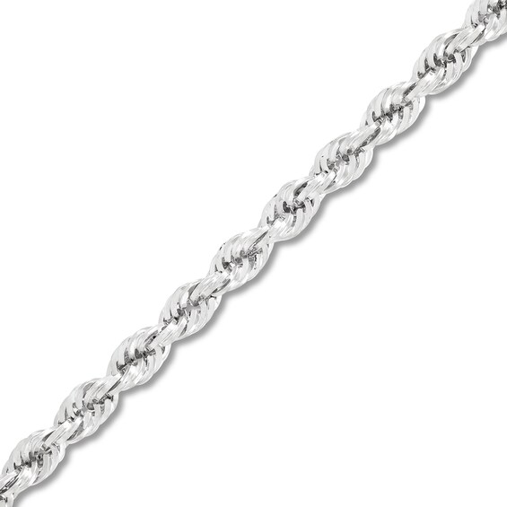 2.9mm Diamond-Cut Round Rope Chain Necklace in Hollow 14K Gold