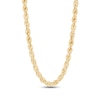 Thumbnail Image 1 of 3.75mm Diamond-Cut Round Rope Chain Necklace in Hollow 14K Gold - 28”