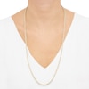Thumbnail Image 2 of 3.75mm Diamond-Cut Round Rope Chain Necklace in Hollow 14K Gold - 28”
