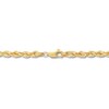 Thumbnail Image 4 of 3.75mm Diamond-Cut Round Rope Chain Necklace in Hollow 14K Gold - 20”