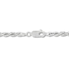 Thumbnail Image 3 of 3.75mm Diamond-Cut Round Rope Chain Necklace in Hollow 14K White Gold - 24”