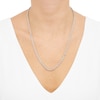 Thumbnail Image 2 of 3.75mm Diamond-Cut Round Rope Chain Necklace in Hollow 14K White Gold - 22”