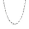 Thumbnail Image 1 of 3.75mm Diamond-Cut Round Rope Chain Necklace in Hollow 14K White Gold - 20”