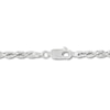 Thumbnail Image 4 of 3.75mm Diamond-Cut Round Rope Chain Necklace in Hollow 14K White Gold - 20”