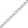 Thumbnail Image 1 of 3.75mm Diamond-Cut Round Rope Chain Necklace in Hollow 14K White Gold - 26”