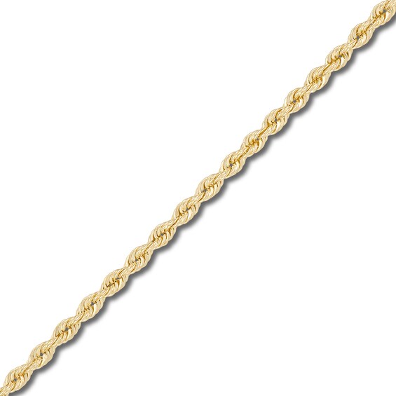 1.8mm Diamond-Cut Round Rope Chain Necklace in Hollow 14K Gold - 16â
