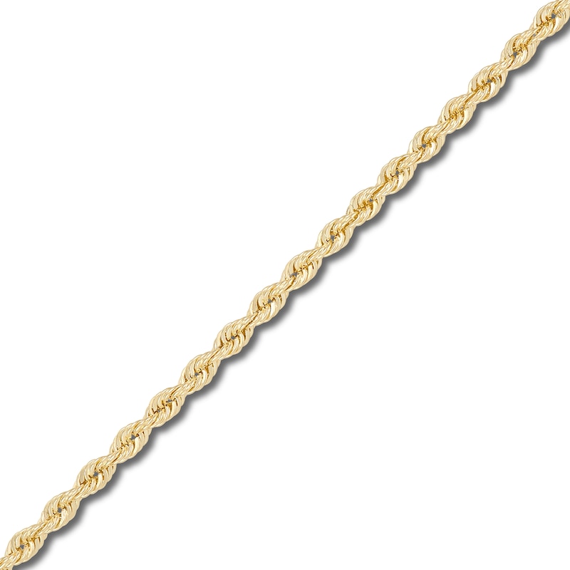 Main Image 5 of 1.8mm Diamond-Cut Round Rope Chain Necklace in Hollow 14K Gold - 16”