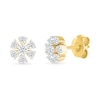 Thumbnail Image 1 of 1/3 CT. T.W. Diamond Flower Stud Earrings in 10K Gold