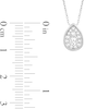 Thumbnail Image 2 of 1/4 CT. T.W. Pear-Shaped Certified Lab-Created Multi-Diamond Necklace in 14K White Gold (F/SI2)
