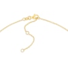 Thumbnail Image 3 of White Enamel Sideways Cross Necklace in 14K Gold