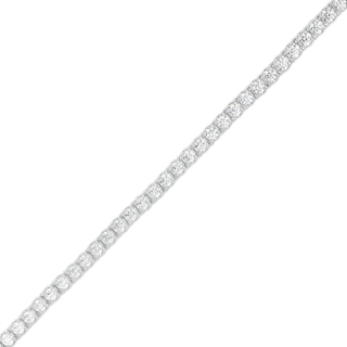 7 CT. T.W. Lab-Grown Diamond Tennis Bracelet in 10K White Gold (F/VS2) - 8.5"