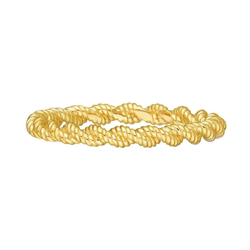 Main Image 3 of Rope-Textured Twist Ring in 14K Gold