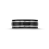 Thumbnail Image 4 of 8.0mm Grooved Wedding Band in Tungsten with Black Ion Plate