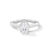 Thumbnail Image 1 of 1-1/2 CT. T.W. Oval Certified Lab-Grown Diamond Frame Engagement Ring in 14K White Gold (F/VS2)