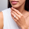 Thumbnail Image 2 of 1-1/2 CT. T.W. Oval Certified Lab-Grown Diamond Frame Engagement Ring in 14K White Gold (F/VS2)