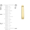 Thumbnail Image 2 of 14.9mm Oval Huggie Hoop Earrings in 10K Gold