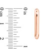 Thumbnail Image 2 of 20.0mm U-Shaped Huggie Hoop Earrings in 14K Rose Gold