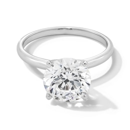 3 CT. Certified Lab-Grown Diamond Solitaire Engagement Ring in 14K White Gold (F/VS2)